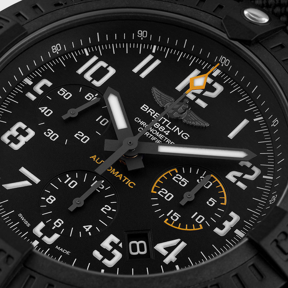 Quadranti Neri Orologi Breitling Chronomat Hurricane XB0180E4 Replica