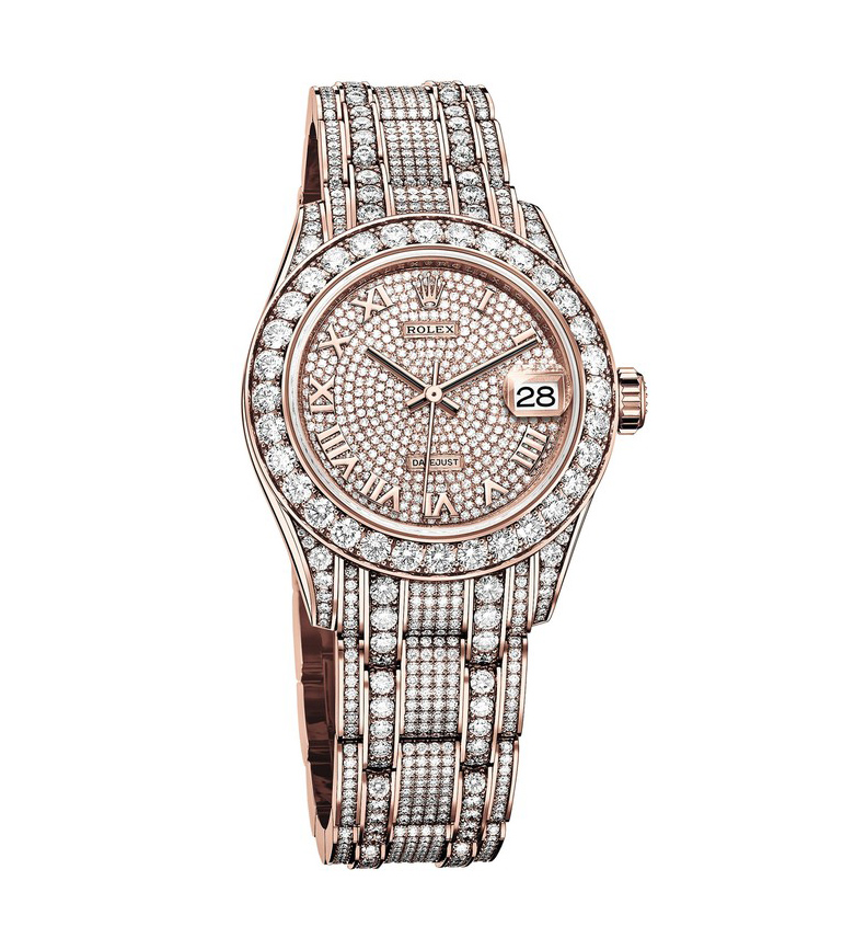 Orologi Replica Rolex Pearlmaster 81405RBR con diamanti